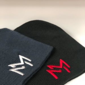 Meso White/Red Beanies